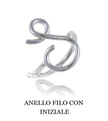 ANELLO FILO CON  INIZIALE